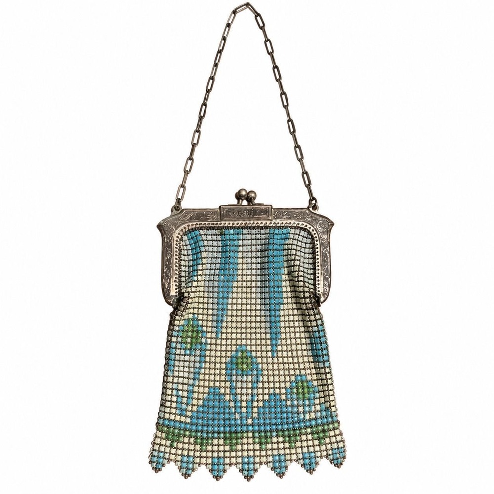 ⚜️85. 1920s Mandalian Metal Purse